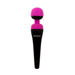 PalmPower Recharge Wand Vibrator, Fuchsia, Product Image, Front View