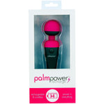 PalmPower Recharge Wand Vibrator, Fuchsia, Product Box, Front View
