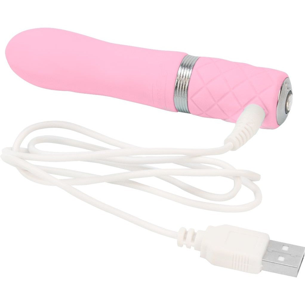 Pillow Talk Flirty Bullet Vibrator, Pink, USB Rechargeable