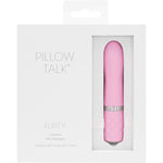PPillow Talk Flirty Bullet Vibrator, Pink,  Product Box, Front View