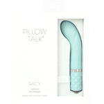 Pillow Talk Racy Mini G-Spot Vibrator, Teal, Product Box, Front View