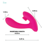 Pure Love Pulsating Vibrator, Product Measurements