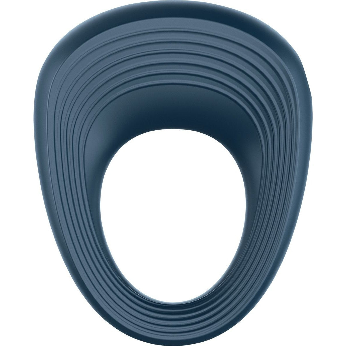 Satisfyer Power Ring Vibrating Cock Ring, Blue, Product Image, Front
