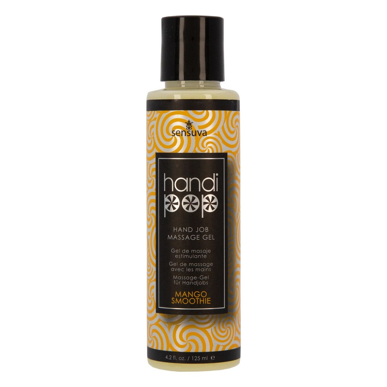 Sensuva HandiPop Hand Job Massage Gel (4.2oz), Mango Smoothie, Product Image
