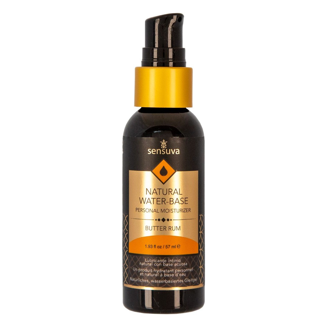 Sensuva Natural Water-Based Flavoured Lubricant (1.93oz), Butter Rum, Product Image