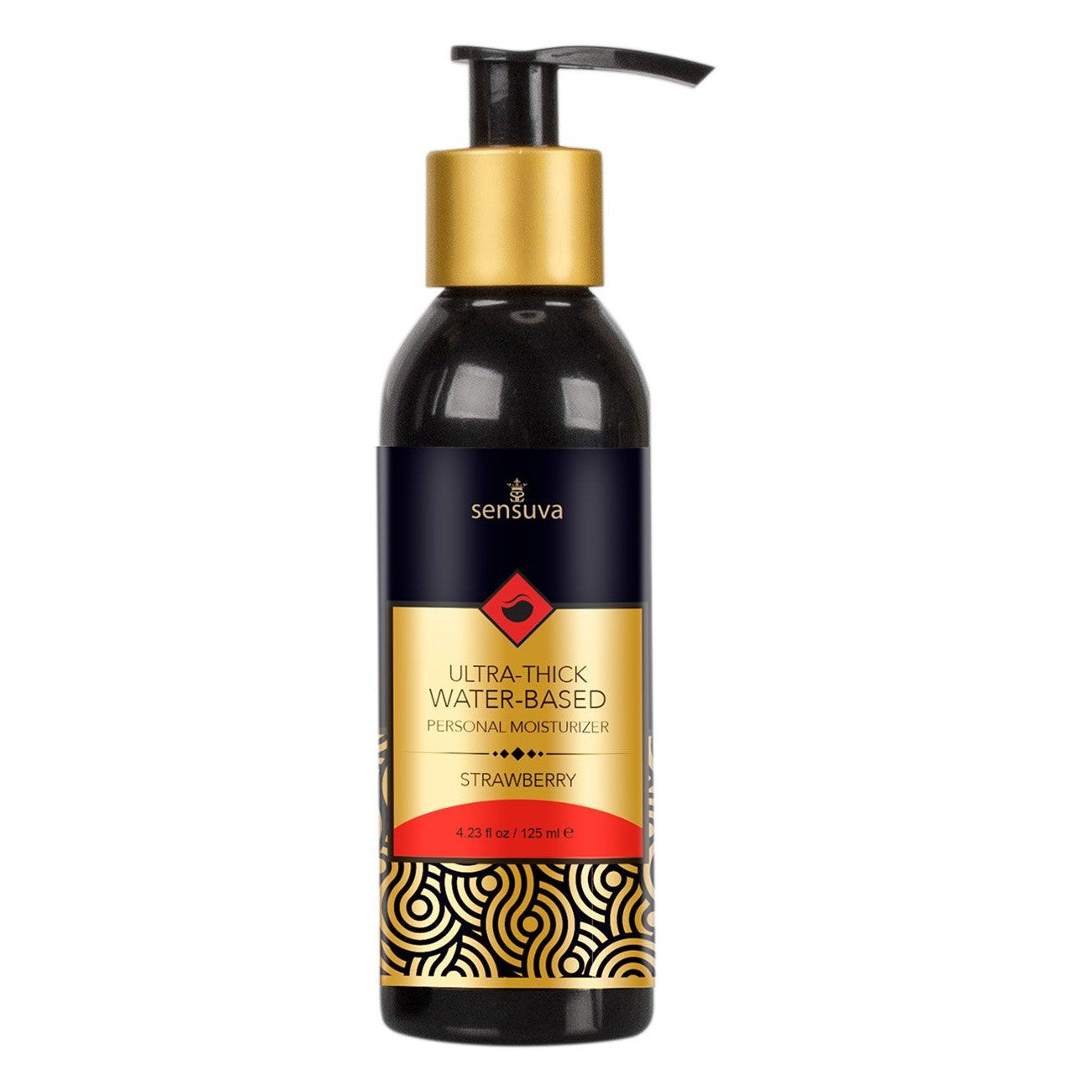 Sensuva Ultra-Thick Strawberry Flavoured Water-Based Lubricant (4.23oz), Product Image