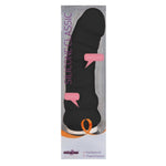 Silicone Classic 5-Inch Vibrating Dildo, Black, Product Package