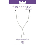 Sincerely Tear Drop Nipple Clamps, Product Box, Front