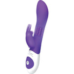 The Beaded Rabbit Vibrator, Purple, Product Image, Front Angle