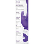 The Beaded Rabbit Vibrator, Purple, Product Box, Back View