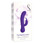 The Majestic Swan Special Edition Rabbit Vibrator, Purple, Product Box