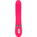 Vibe Couture Pleats Silicone Vibrator, Pink, Product Image, Front View