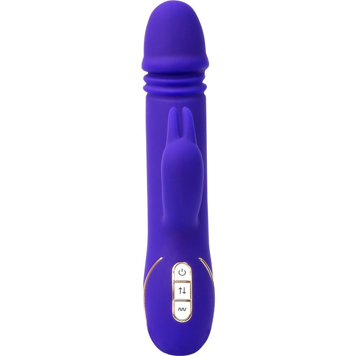 Vibe Couture Rabbit Skater Thrusting Vibrator, Purple, Product Image, Front View