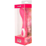Wonderlust Serenity G-Spot Vibrator, Pink, Product Box, Front Left Angle
