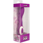 Wonderlust Serenity G-Spot Vibrator, Purple, Product Box, Front Right View